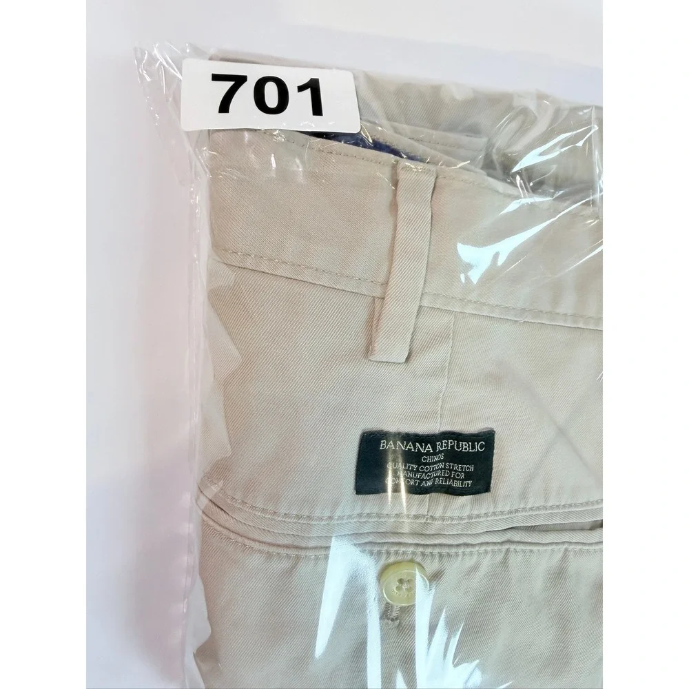Banana‎ Republic Fulton Chino Pants Mens 40x32 Khaki Tan Stretch Slim Fit